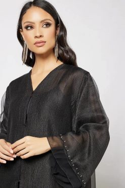 Bsi3638 2 Beads embellished abaya