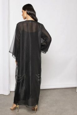 Bsi3638 4 Beads embellished abaya