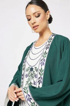 Green Work With White Inner