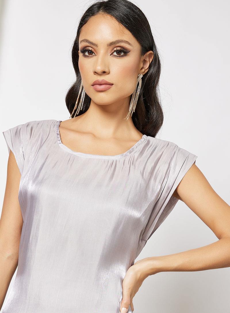 Grey Abaya inner Dress 3 Grey Abaya inner Dress - Image 3