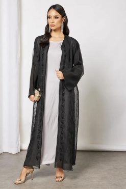 Grey Abaya inner Dress 7 Bsi3645 4 Grey Abaya inner Dress