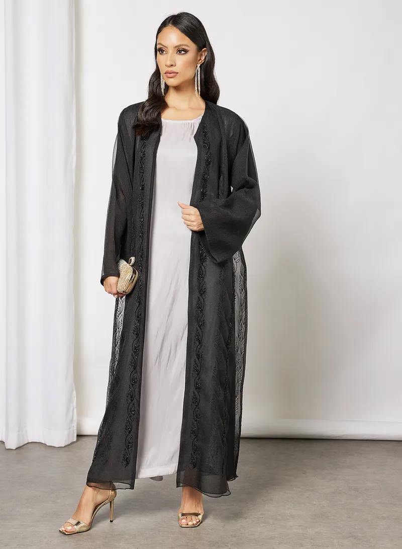 Grey Abaya inner Dress 4 Grey Abaya inner Dress - Image 4
