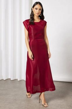 Maroon Abaya inner Dress