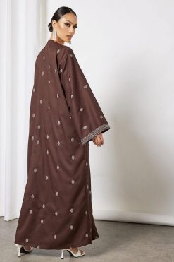 bsi3651 4 Embroidered Abaya with inner