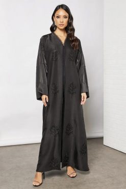 Beads embellished abaya