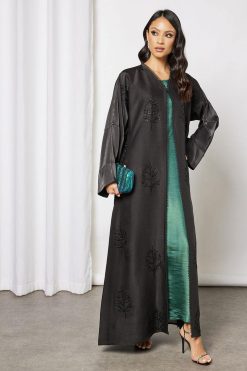 bsi3654 3 Beads embellished abaya