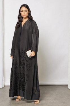 Beads embellished abaya