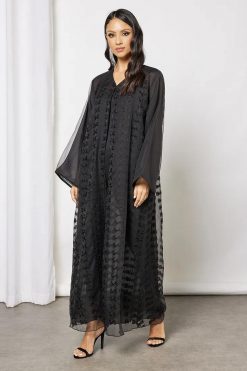 Bsi3662 4 Beads embellished abaya