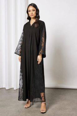 bsi3663 3 Beads embellished abaya