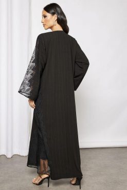 bsi3663 4 Beads embellished abaya