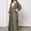 Bsi3670 1 Jacquerd printed abaya