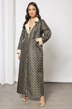 Jacquerd printed abaya