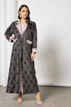 Jacquerd printed abaya