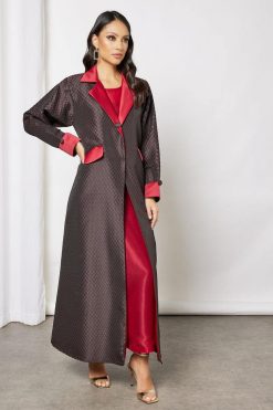 Jacquerd printed abaya