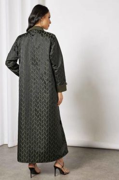 Bsi3675 3 Jacquerd printed abaya