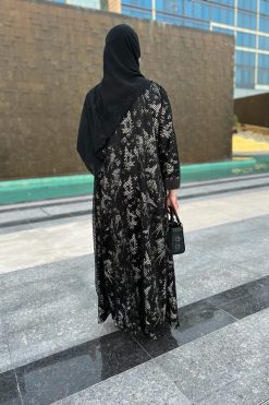 WhatsApp Image 2022 03 22 at 10.03.44 PM Black Mesh Abaya