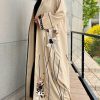 Cream Tree Abaya