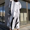 YN 22122 1 White Leaf Abaya