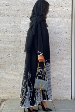 YN 22126 3 Fall Abaya