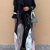 عبايات اسكتشات ملونة 5 YN 22129 1 Colorful Sketches Abaya