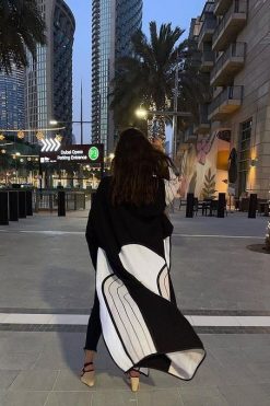 YN 22136 3 Cotton Bisht Abaya