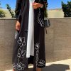 Butterfly Black Abaya