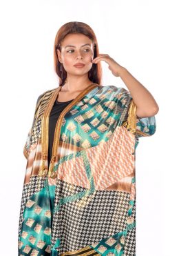 BR202135 5 1 Golden Shiny Colorful Bisht