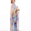BR202137 2 1 Rainbow Colores Chiffon Bisht