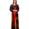 Black-Orange -Yellow Beach Dress