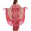 BR202155 2 1 Pink Linen Caftan Dress
