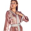 Pink Velvet Moroccan Caftan