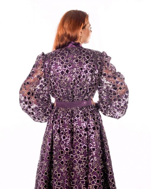 Dark Purple Kaftan Dress