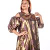 Shiny Bronze-Purple Caftan