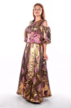 BR202166 4 1 Shiny Bronze-Purple Caftan