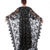 Black Dantel Cape With Dress