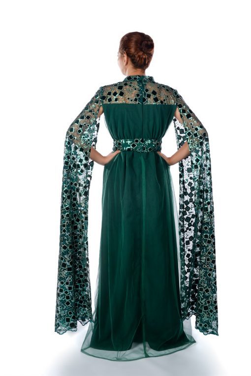 Dark Green Kaftan Dress