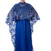 Dark Blue Cape With Dress