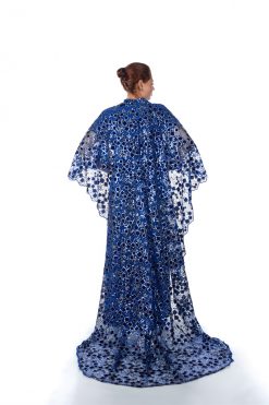BR202171 4 1 Dark Blue Cape With Dress