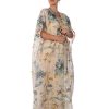 BR202175 2 1 Beige Bisht With 3D Flowers