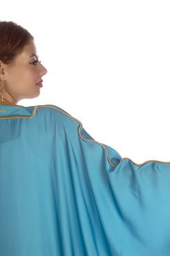 Turquoise With Horses Print Bisht