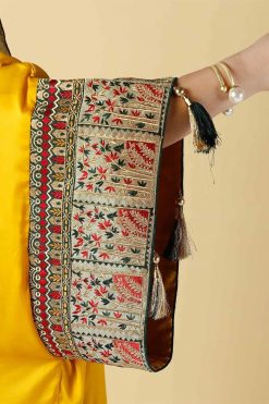 AJC 22111 4 Saffron Queen Abaya