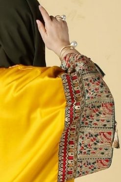 AJC 22111 5 Saffron Queen Abaya