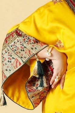 AJC 22111 6 Saffron Queen Abaya
