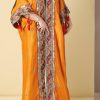 AJC 22118 1 Orange Queen Abaya
