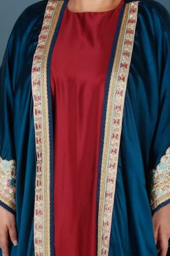 AJC 22121 6 Silk Bisht Abaya