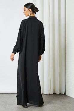 bsi3205 3 Zipper a-line Abaya