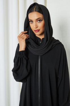 bsi3205 4 Zipper a-line Abaya