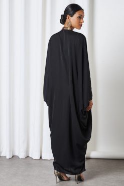 bsi3206 2 Brown printed Bahrini Abaya