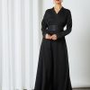 Belted Black Abaya