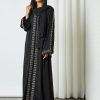 bsi3235 2 Classic Beaded Black Abaya